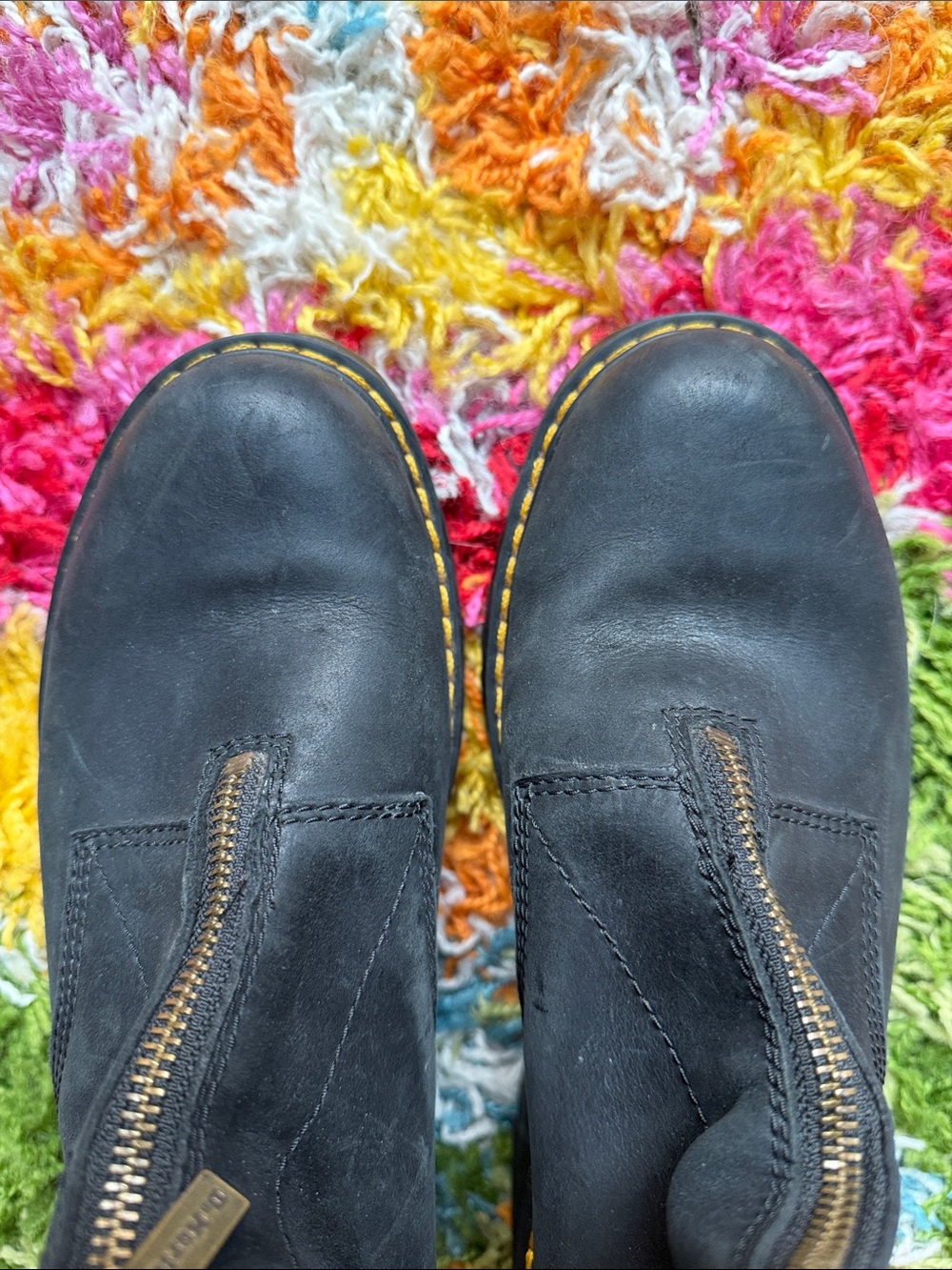 Dr. Martens Tamela Boot Black Chunky with Buckle Straps - Picture 12 of 13